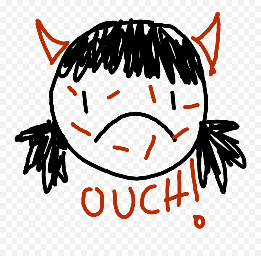 Ouch Scribble Cuppai Sticker By Jazi - Dot Emoji,Ouch Emoji