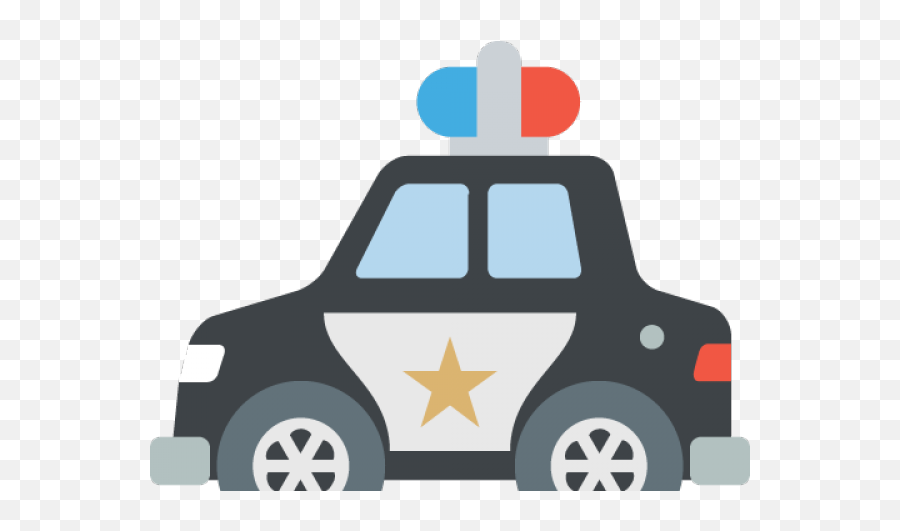 Police Clipart Emoji - Police Car Birthday Card,Police Emoji
