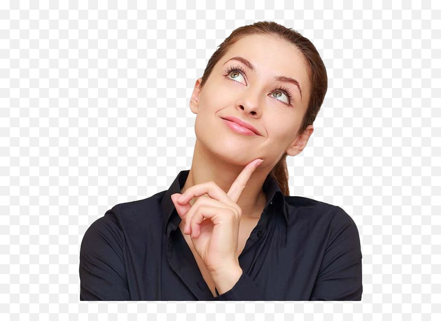 Thinking Woman Png Transparent Images Png All - Thinking Woman Png Emoji,Woman Thinking Emotions;