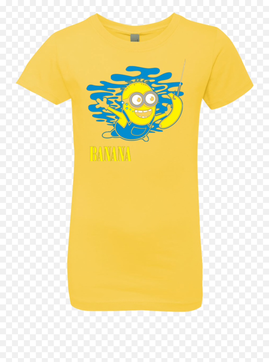 Nirvana Banana Girls Premium T - Shirt Short Sleeve Emoji,Emoticon Banana Png