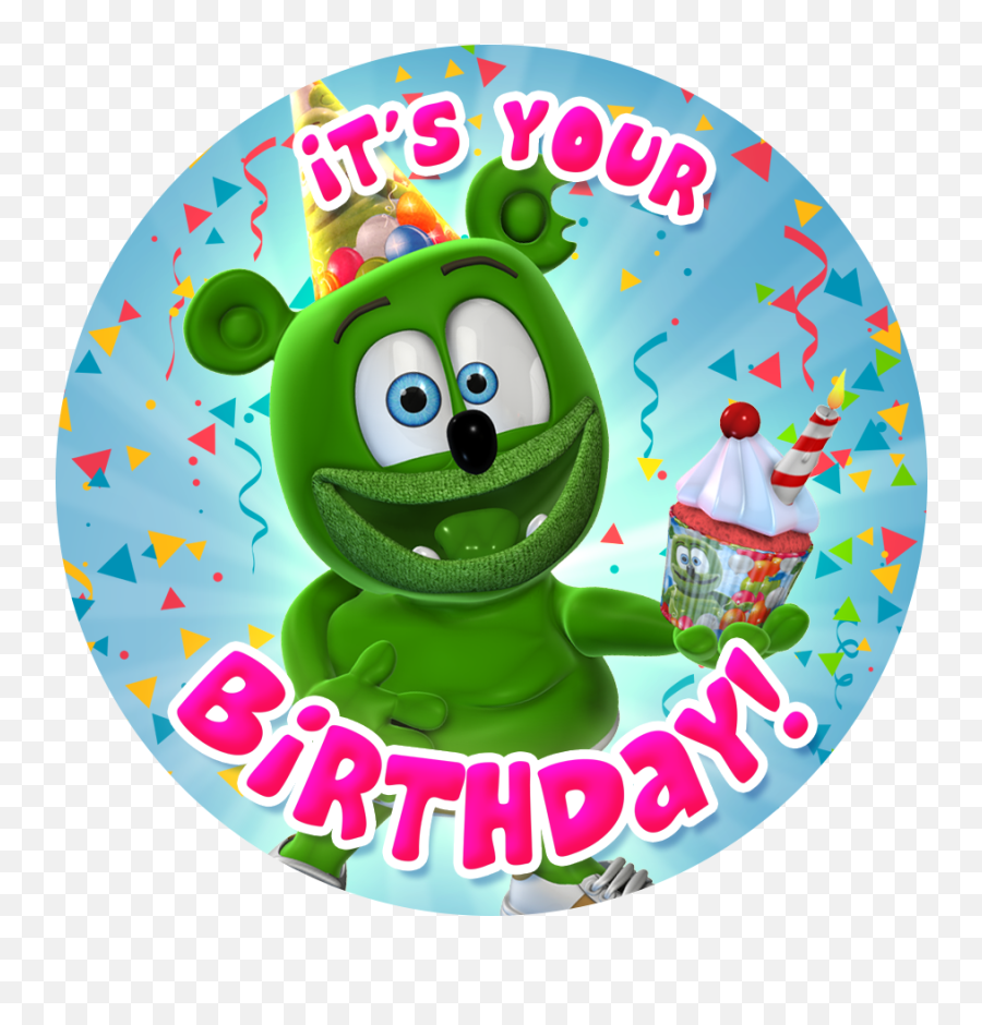Gummibär The Gummy Bear Itu2019s Your Birthday Sticker - Gummy Bear Cartoon Birthday Emoji,Poodle Happy Birthday Emoticon