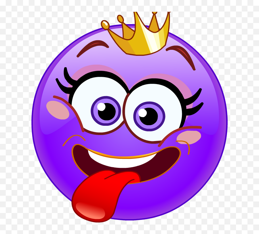 King Of The Day Purple Love Smiley Emoji - Chinese Food Clip Art,King Emoji