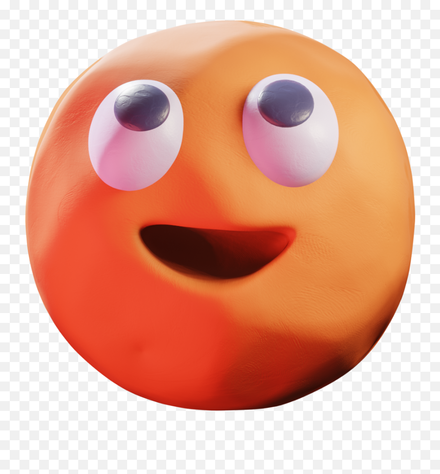 Orange Clay Blobs - Album On Imgur Happy Emoji,Finished Emoticon
