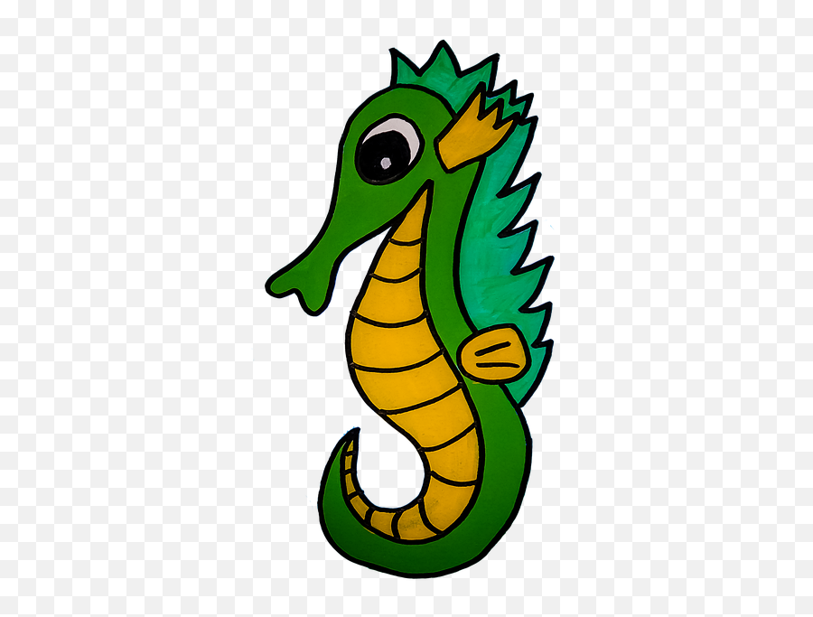 Caballito De Mar Dibujo - Northern Seahorse Emoji,Tipo De Espanol Sehorse Emoji