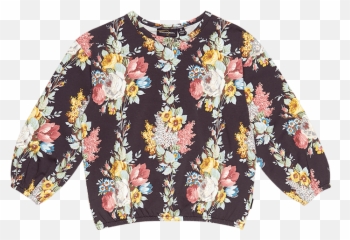 Ryb W20 Drop 2 Midnight Chintz Ls T - Shirt Long Sleeve Emoji,Toddler Emoji Shirt