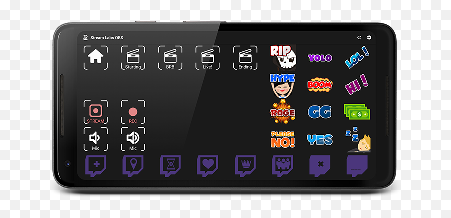 Touch Portal - Macro Deck Remote Control For Pc And Mac Os Display Device Emoji,How Do People Add Custom Emoticons On Twitch