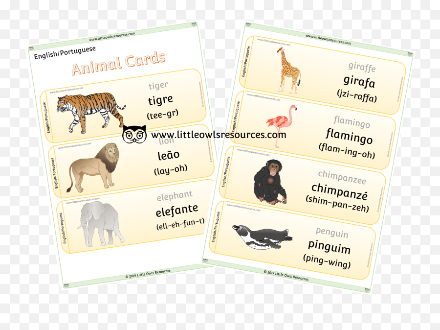 Free Portugueseenglish Dual Language Printable Early Years - Malay Words For Animal Emoji,Coh Emojis