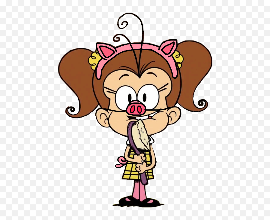 Theloudhouse Luanloud Sticker By Carmine Crincoli - Fictional Character Emoji,Pigtail Emoji For Facebook