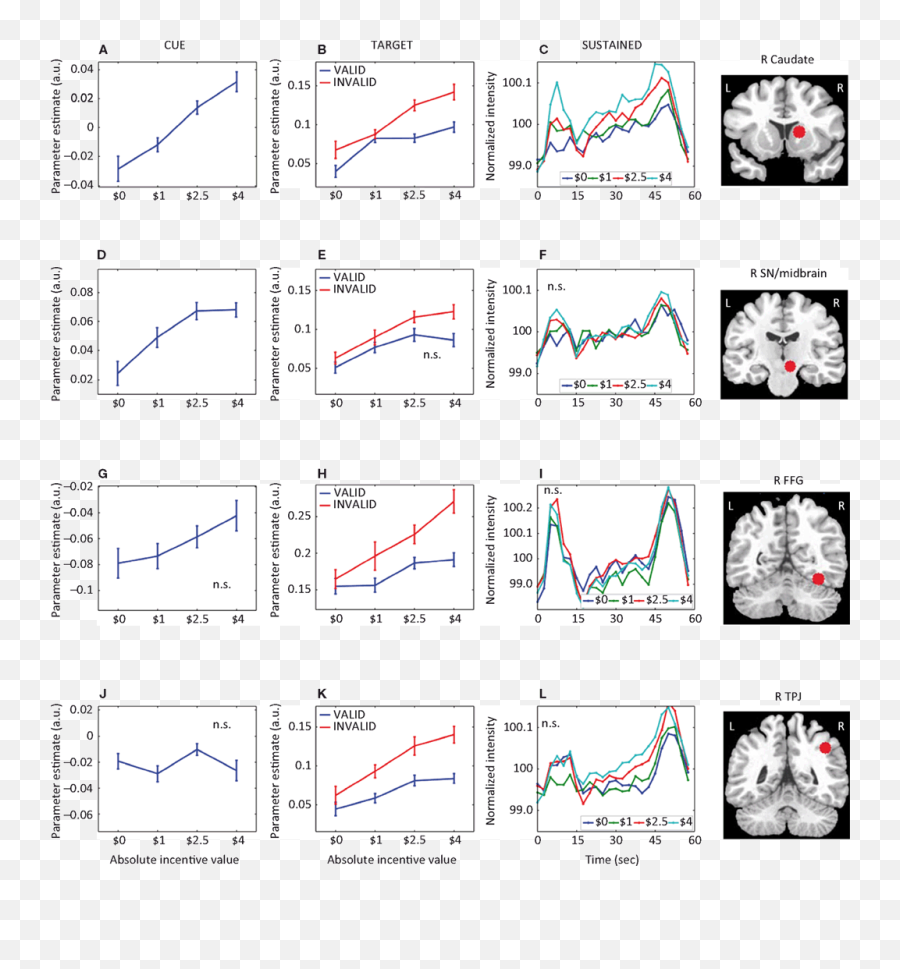 Frontiers Combined Effects Of Attention And Motivation On - Dot Emoji,Motivation And Emotion Chart