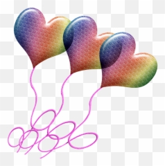 Free Photo Rainbow Heart Balloon Emoji,Multicolored Heart Emojis