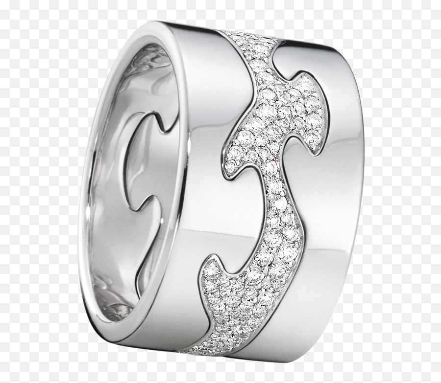 Fusion 3 Piece Ring In 18kt White Gold With Brilliant Cut - Georg Jensen Diamantring Emoji,Emotions Diamonds Idd