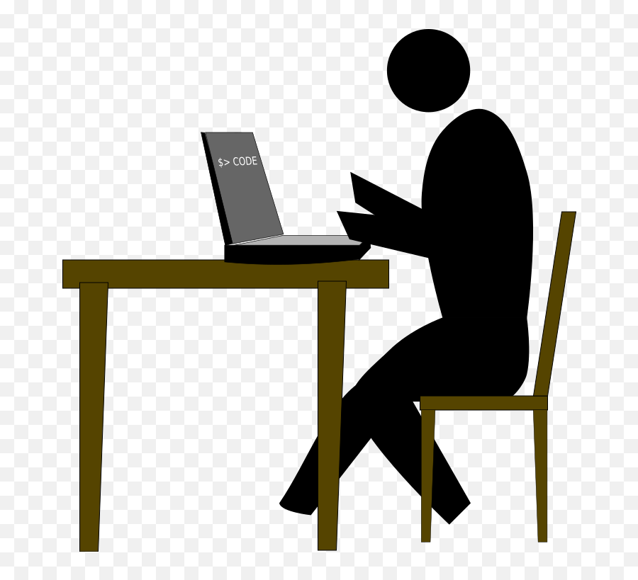 Person Working On Computer Clip Art Image - Clipsafari Clip Art Emoji,Penguin Emojis Computer Art