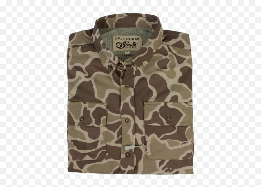 3 - Long Sleeve 3 Season Ultralight Shirt Duck Camo Emoji,Camo Print Your Emotion