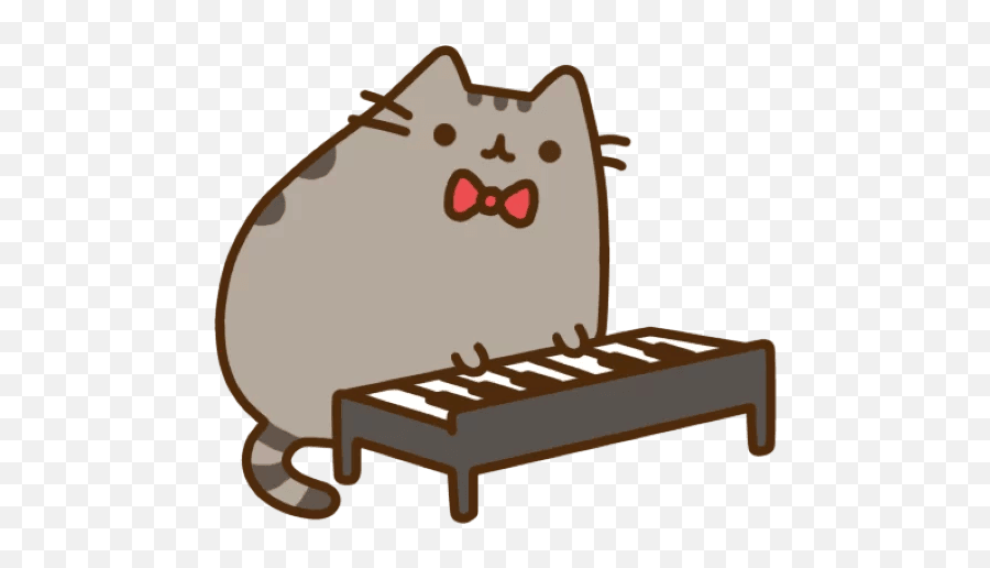 Gif Pusheen Sock In A Mug Piano Image - Piano Png Download Emoji,Pusheen The Cat Facebook Emoticon