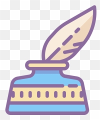 Quill With Ink Icon In Cute Color Style Emoji,Feather Quill Emoji