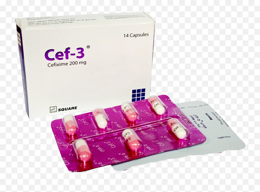 Cef - 3 200 Mg Capsule Square Pharmaceutical Ltd Osudpotro Emoji,Pink Pill Emoji