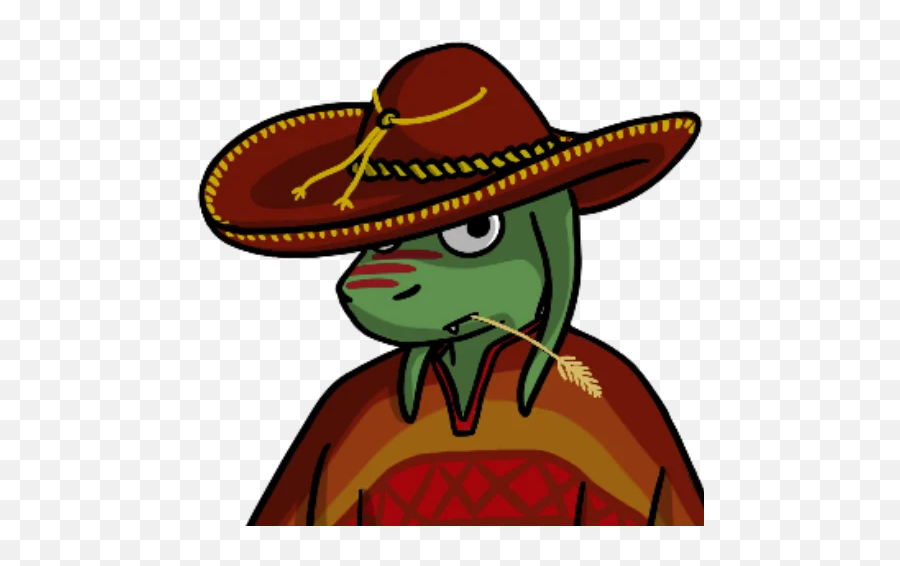 Telegram Sticker From Toki Tokage Pack Emoji,Cowboy Turtle Emoji