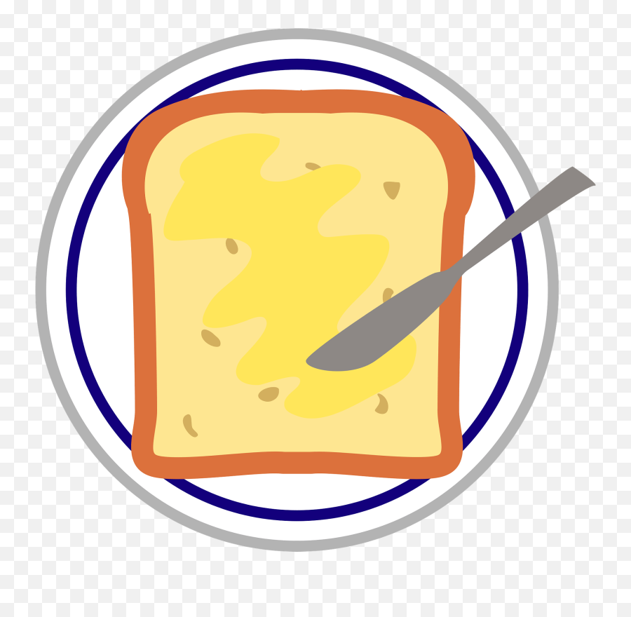 Toast With Butter Clipart Emoji,Toast Emoji