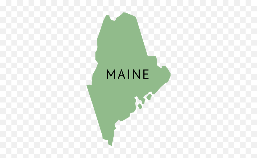 Maine State Plain Map - New England Vector Map Emoji,Sweet Emotions The Kooks