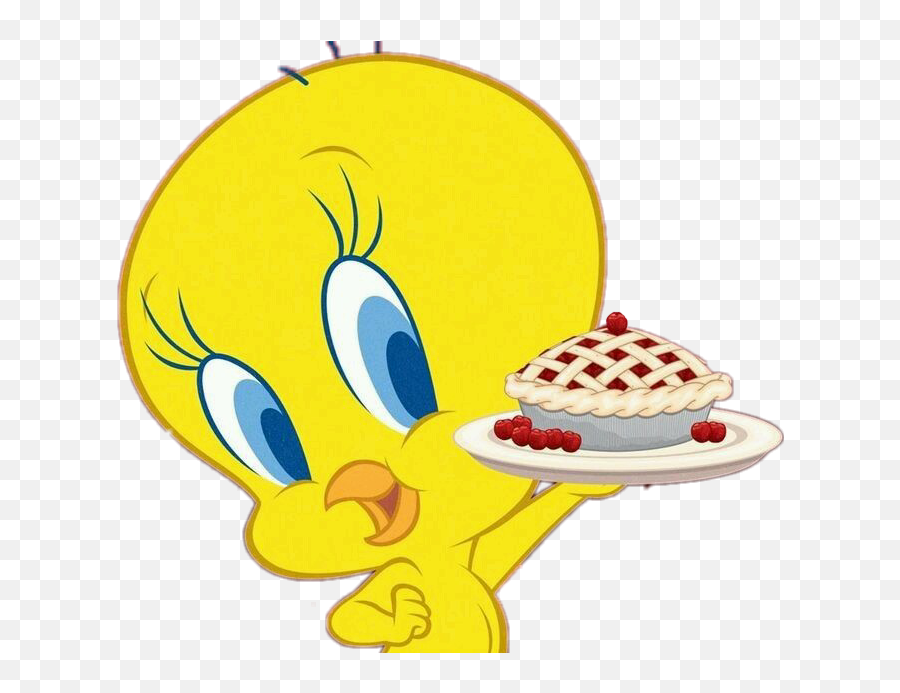 Cartoon Tweety Titti Bird Sticker By Nrggiulia83 - Sticker De Hazme Caso Emoji,Torta Emoji