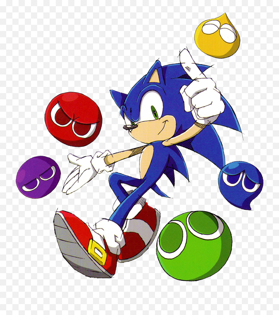 Puyo Sonic News Network Fandom - Sonic Puyo Puyo Emoji,Sonic Hedgehog Emoticons