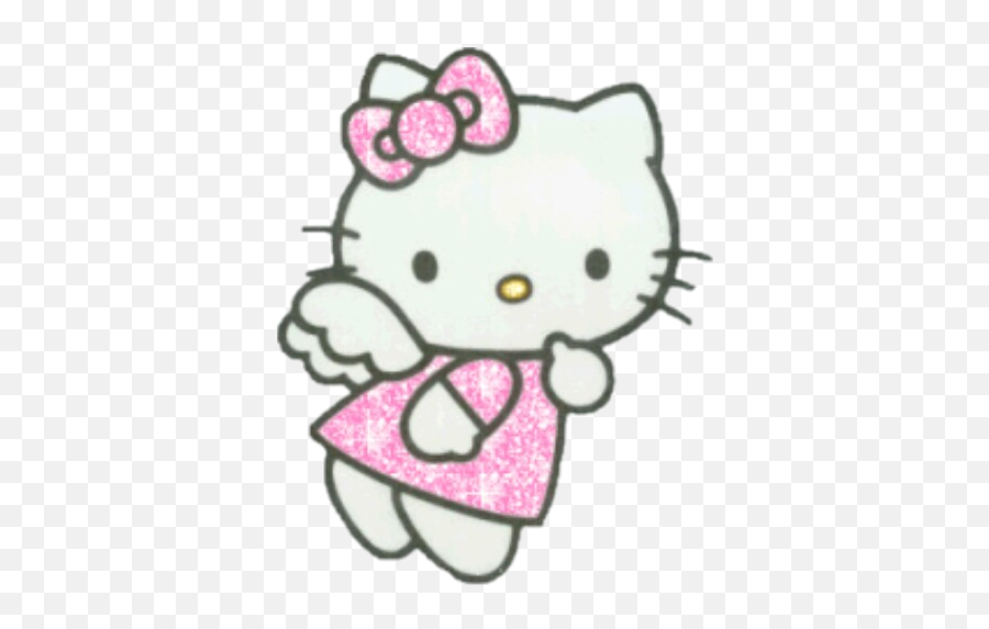 Hello Kitty Png Angel - Hello Kitty Glitter Gif Emoji,Linestore Hello Kitty Emoticon
