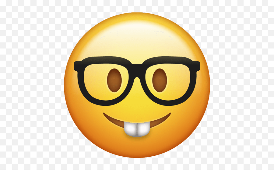 Transparent Pic Of Emoji - Iphone Nerd Emoji Png,Emoticon Pesonal