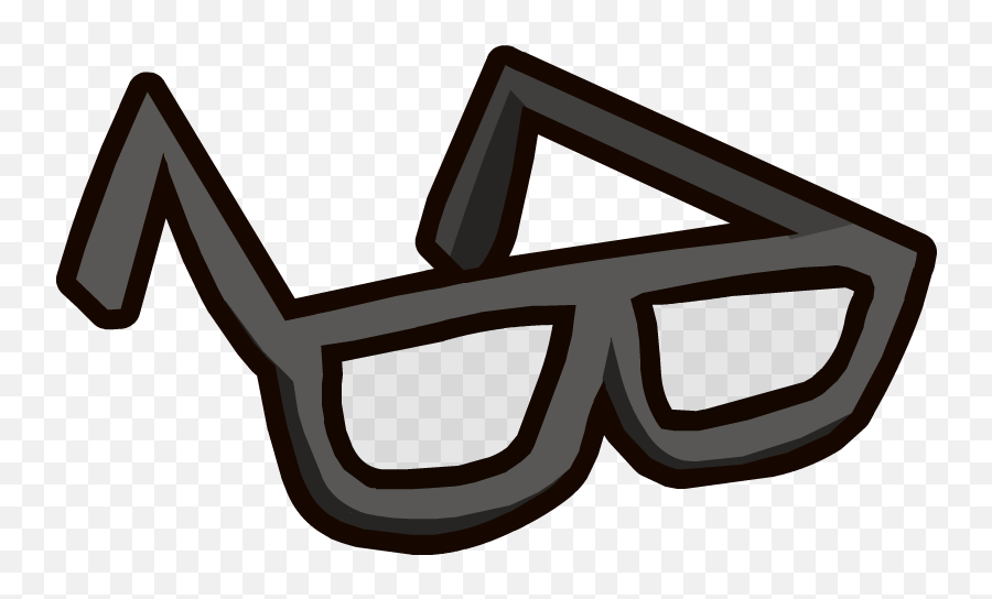 Grey Glasses Club Penguin Wiki Fandom - Club Penguin Glasses Emoji,What Emojis Are Grey On Discord