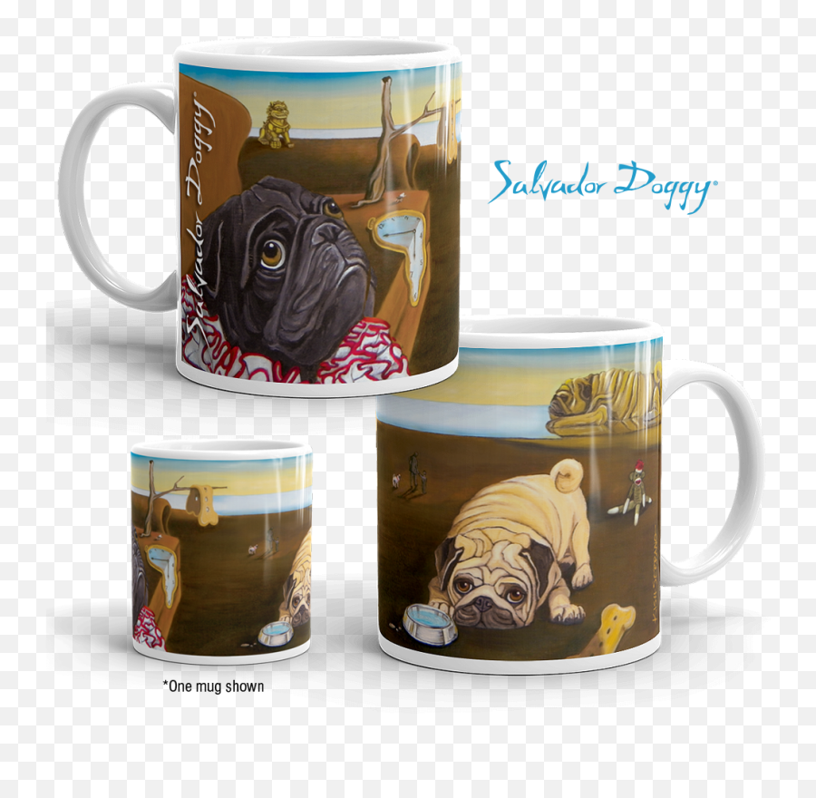 Pug Art 11oz Mug Collection - Magic Mug Emoji,Old English Sheep Dog Emoji