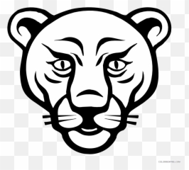 Baby Lion Face Printable Coloring4free - Tiger Drawing Easy Face Emoji,Lion Face Emoji