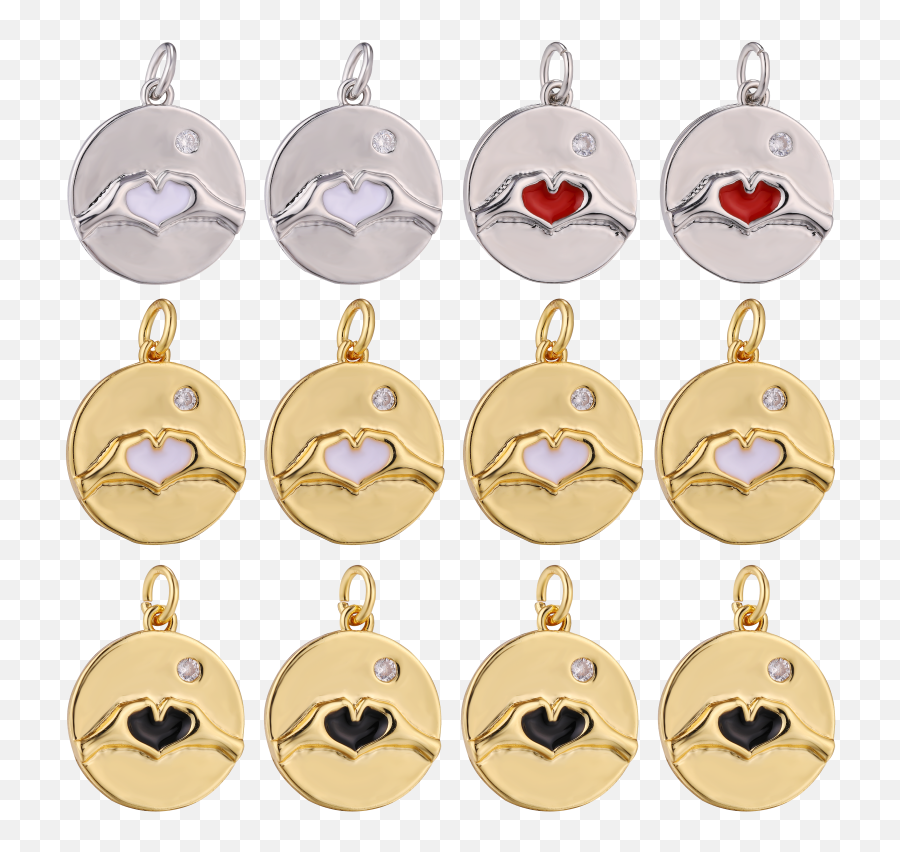 Juya Diy Fashion Jewelry Supplies - Solid Emoji,Emoticon For Hands Making A Heart