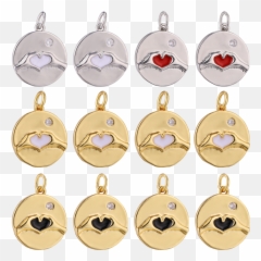 Juya Diy Fashion Jewelry Supplies - Solid Emoji,Emoticon For Hands Making A Heart