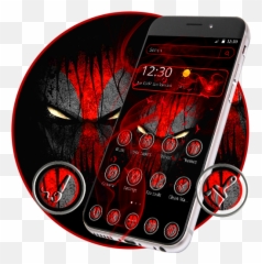 Dark Red Devil Theme 112 Apk Download - Comdarkreddevil Dot Emoji,How Do I Change Emoji Skin Color On Galaxy S8