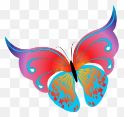 Kids Clipart Butterfly Kids Butterfly - Butterfly Cipart Free Png Emoji,Emotion Butterflies