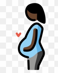 Pregnant Woman Emoji Clipart - Pregnancy Clip Art Free,Mom Emojis