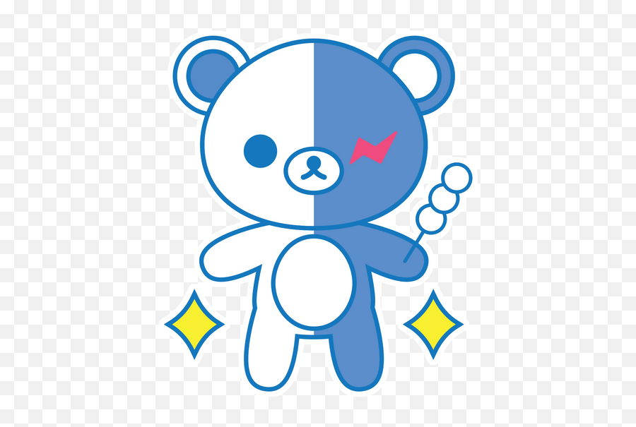Rilakkuma - Dot Emoji,Japanese Emoticon Monokuma