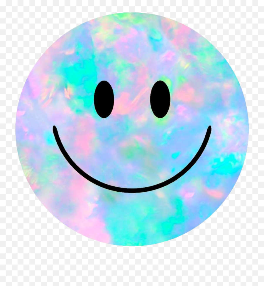 Opal Acrylic Mountable Smilie Emoji,Flower Of Life Emoticon