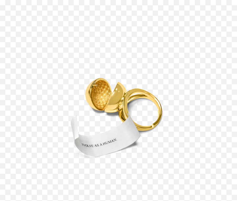 Sphere Secret Ring - Gold Emoji,Hate Is A Very Underestimated Emotion