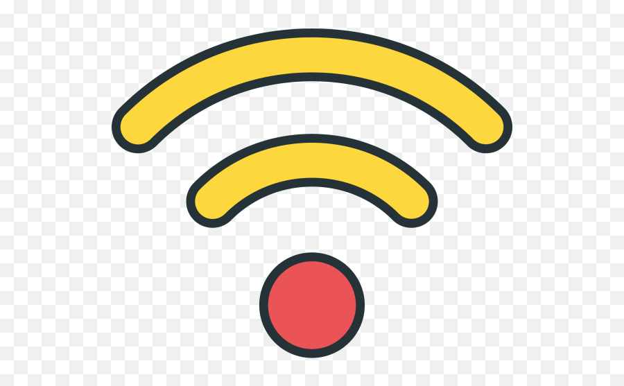 Download Hd Wifi Signal Png Transparent Icon - Circle Emoji,Wifi Issue Emoji