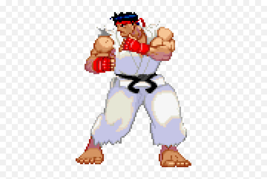 Ryu - Ryu Street Fighter Pixel Emoji,Street Fighter Emoji