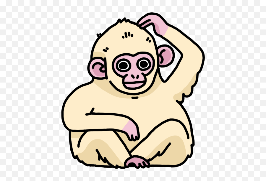 Top Monkey Scratch Stickers For Android - Happy Emoji,Scratching Head Emoji