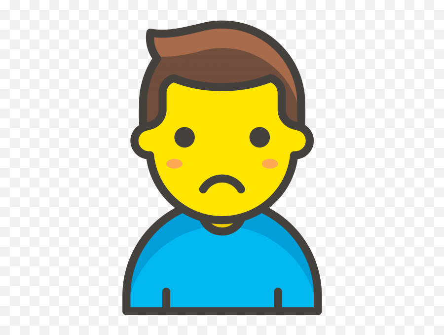 Man Frowning Emoji Clipart - Full Size Clipart 2645253 Male Singer Clip Art,Speaking Head Emoji