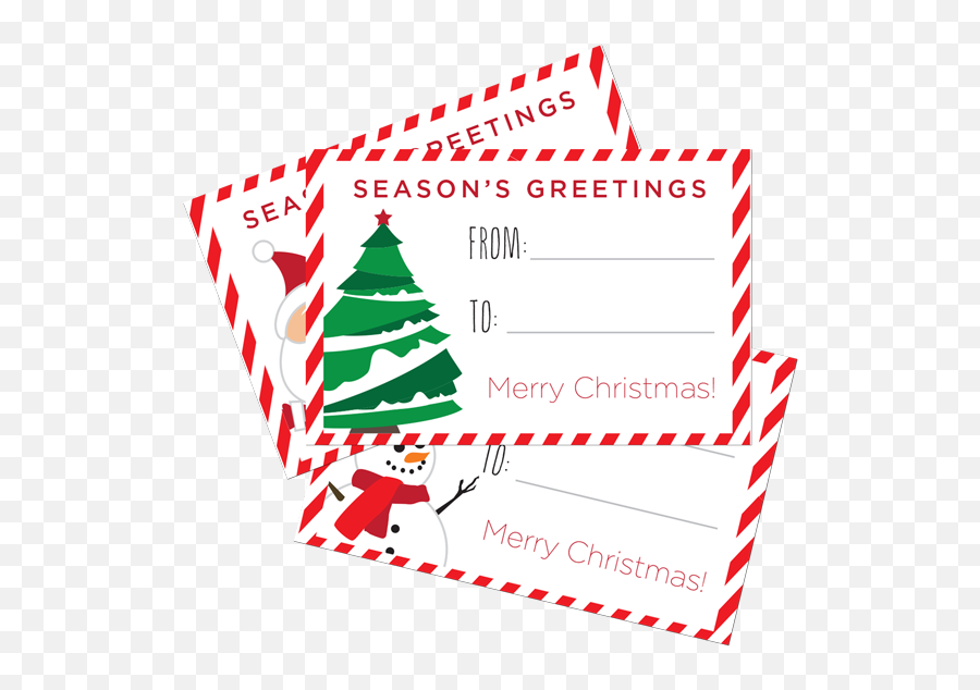 Free Christmas Tag Png Download Free Clip Art Free Clip - Christmas Gift Tag With Christmas Tree Emoji,Emoji Gift Tags