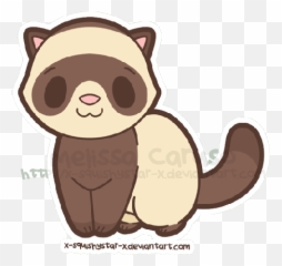 Cute Animated Sticker Adorable Kawaii - Ferret Chibi Emoji,Cute Animated Emojis