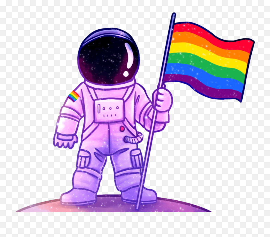 Astronaut - Pansexual Astronaut Emoji,Bisexual Flag Emoji