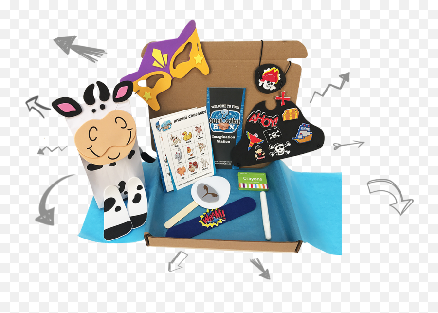 Kids Craft Subscription Boxes Curiosity Box Ages 2 - Fiction Emoji,Emoji Birthday Crafts