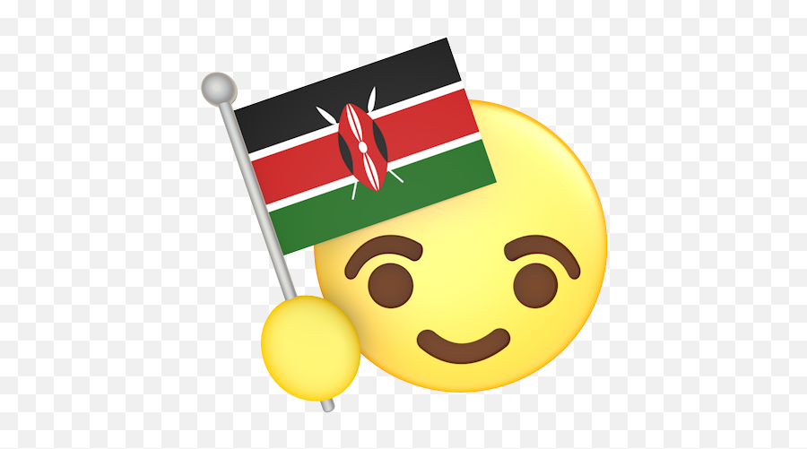 Download Hd Kenya National Flag Emoji Emoticons - Denmark Emoji South African Flag,Pirate Emoji
