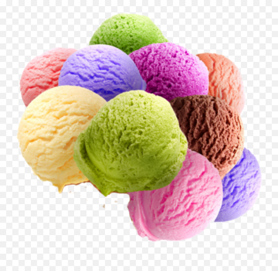 The Most Edited - Big Colorful Ice Cream Emoji,Sorbet Emoji