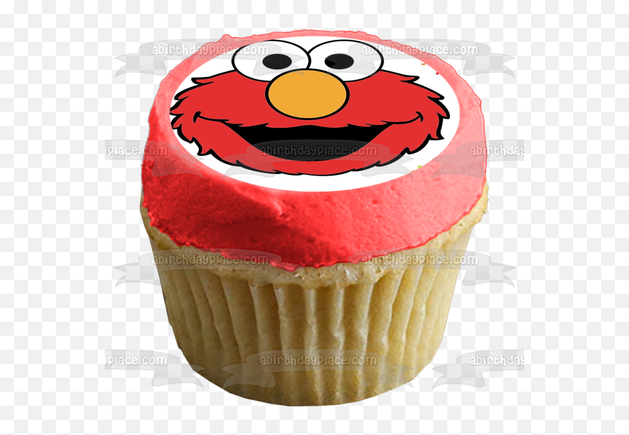 Sesame Street Elmo Face Presents Stars Party Hats Balloons Edible Cake Topper Image Abpid00323 - Angry Birds Red Bomb Chuck Hal Emoji,Emoticon Party Hats