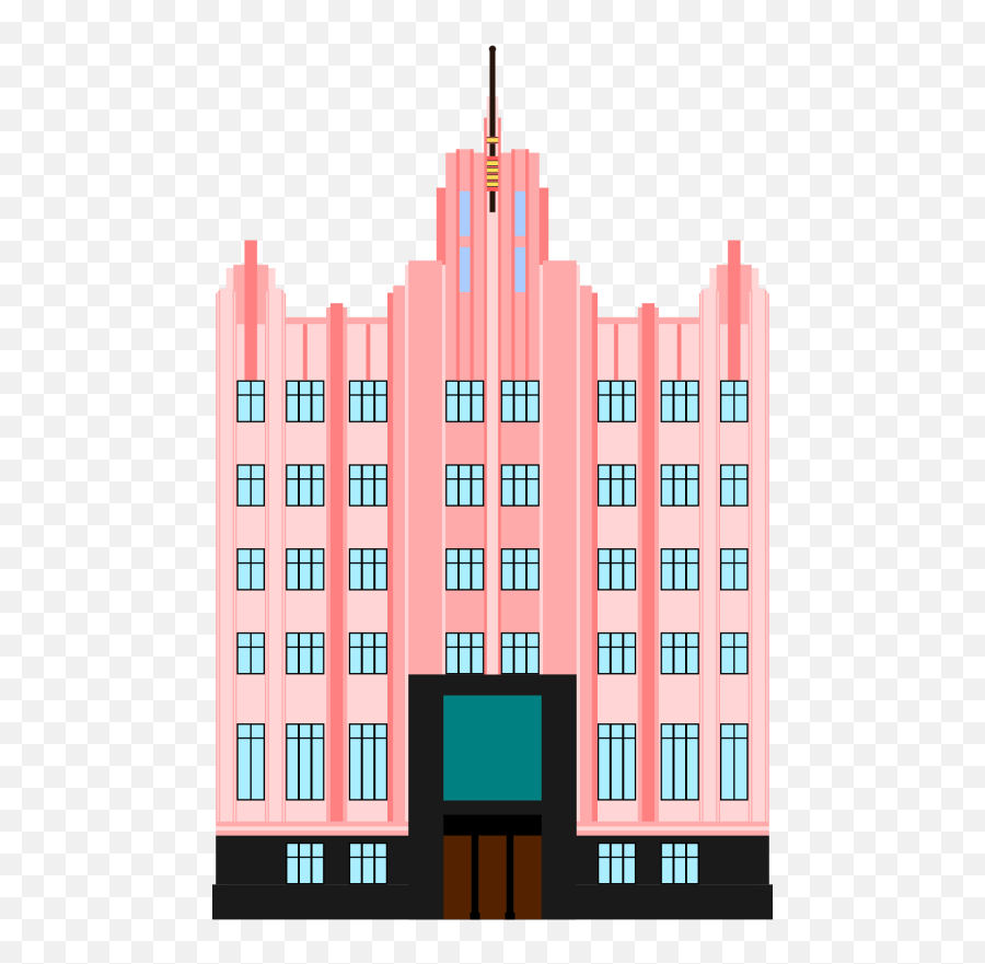 Art Deco Building - Art Deco Building Clipart Emoji,Emotion Wallpaper 800 By 800px